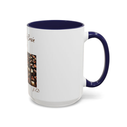 Chocolate Is Brain Fuel Coffee Mug — Chocolate Lovers Accent Mug (11/15oz)