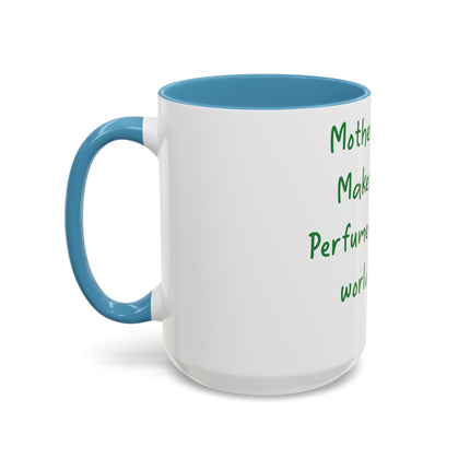 Mother Nature Accent Mug – 15oz Ceramic Cup for Eco Enthusiasts