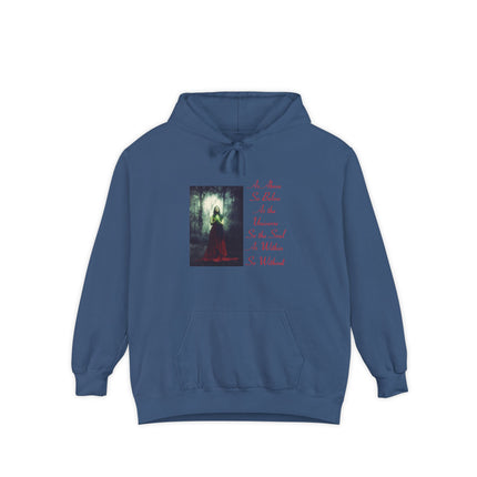 Witch in the Forest Hoodie — 'As Above, So Below...' Gothic Illustration Hoodie