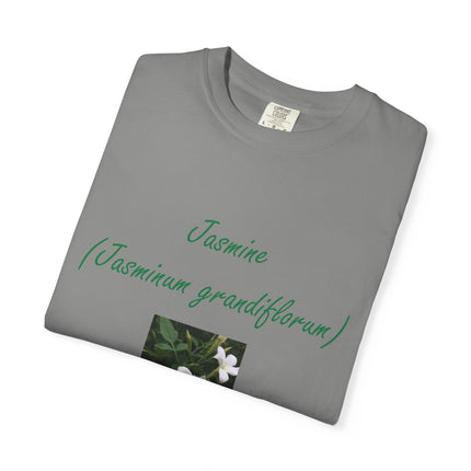 Jasmine Flower Unisex Garment-Dyed T-Shirt - The King of Flowers Design