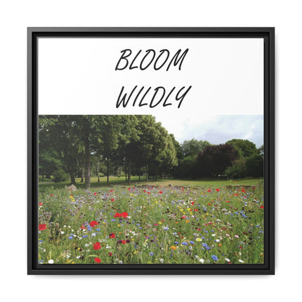 Bloom Wildly Framed Canvas Print — Wildflower Meadow Wall Art