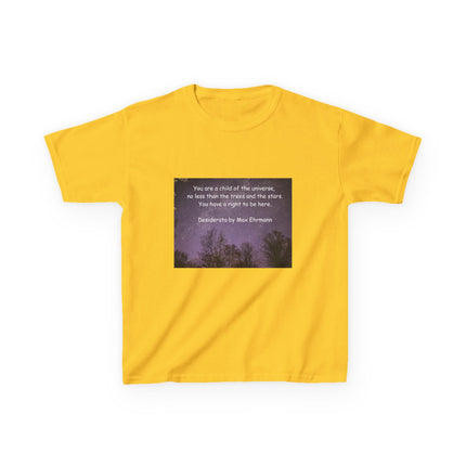 Kids Tee – “Child of the Universe” Quote – Heavy Cotton™