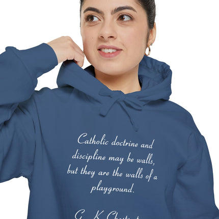 Catholic Doctrine 'Walls of a Playground' Hoodie