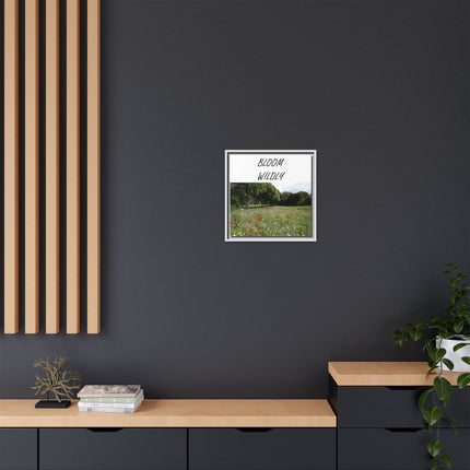 Bloom Wildly Framed Canvas Print — Wildflower Meadow Wall Art