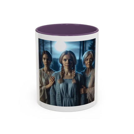 Mystic Sisters Coffee Mug — Moonlit Forest Portrait (11oz, 15oz)