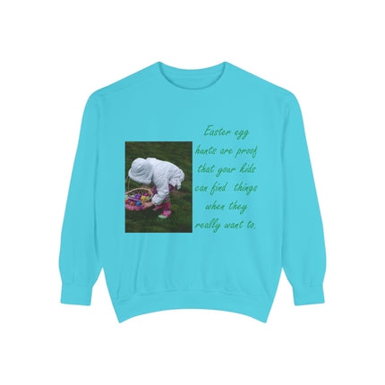 Easter Egg Hunt Sweatshirt - Unisex Garment-Dyed