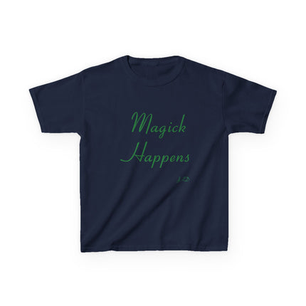 Magick Happens Kids Tee – Cotton T-Shirt for Creative Dreamers