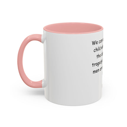 Plato Quote Accent Coffee Mug - "Afraid of the Light" Philosophical Ceramic Mug