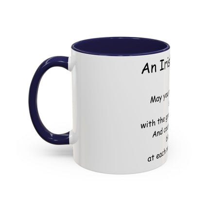 Irish Blessing Accent Mug | 11oz Ceramic Cup for Daily Motivation