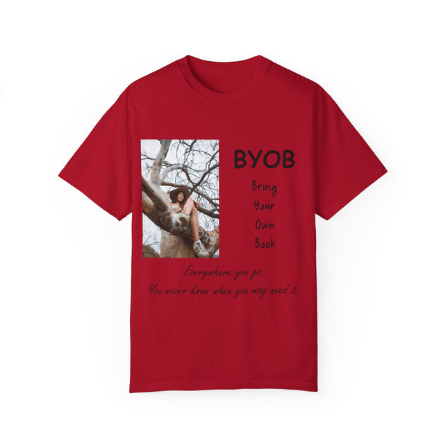 BYOB T-Shirt – “Bring Your Own Book” – Unisex Literary Design