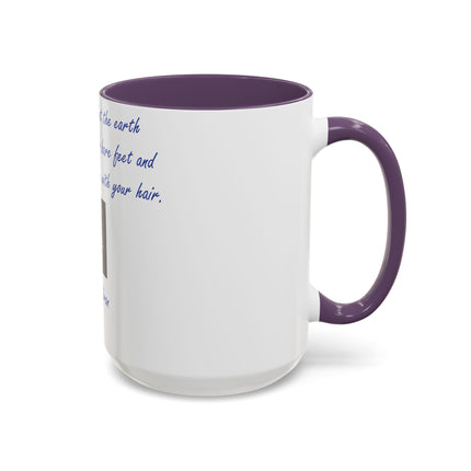 15oz Ceramic Mug with Khalil Gibran Quote | Earth Accent Cup