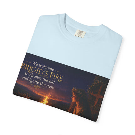 Brigid's Fire Festival T-Shirt — Celtic Imbolc Bonfire Design