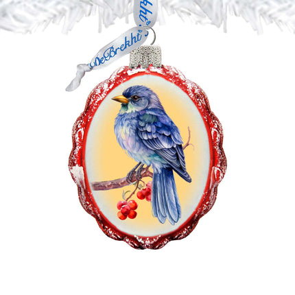 Bluebird Mercury Glass Ornaments by G. Debrekht - Wildlife Holiday Decor - 776006-2