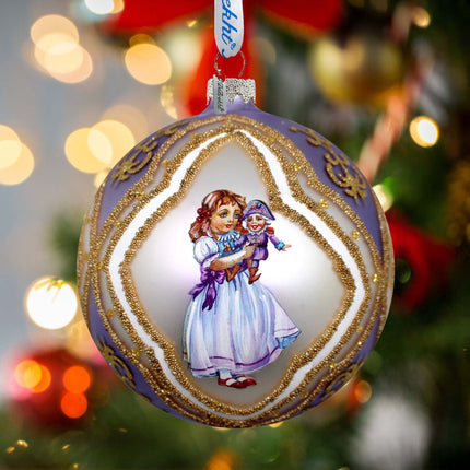Clara Ball Glass Ornament, Santa & Christmas Decor - 73741-2 by G. DeBrekht-1