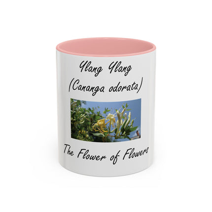 Ylang Ylang Coffee Mug – 11oz “Flower of Flowers” Ceramic Cup