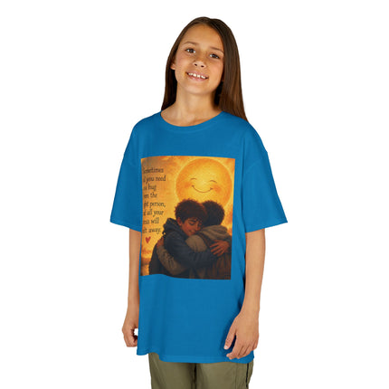 Kids Hug Tee — "Sometimes all you need is a hug" Heartwarming Children's T‑Shirt