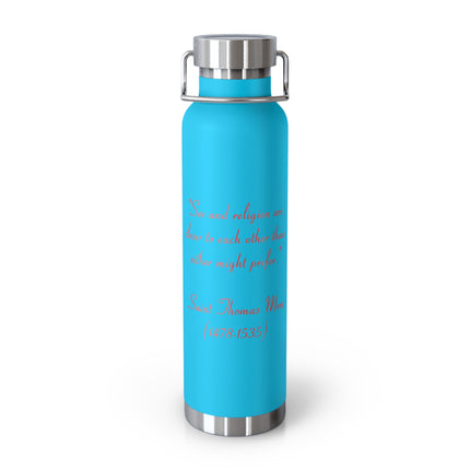 22oz Insulated Bottle – “Sex and Religion” Quote – Copper Vacuum