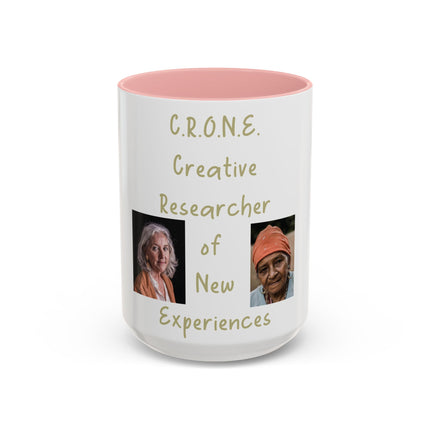 C.R.O.N.E. Accent Mug – 15oz Ceramic Tribute to Feminine Wisdom