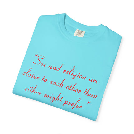 Inspirational Garment-Dyed Unisex T-Shirt - Saint Thomas More Quote
