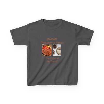 Cacao Kids Cotton Tee – “Food of the Gods” Graphic Shirt