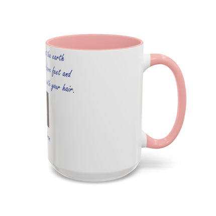 15oz Ceramic Mug with Khalil Gibran Quote | Earth Accent Cup