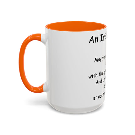 Irish Blessing Accent Mug | 15oz Ceramic Gift for Friends & Family