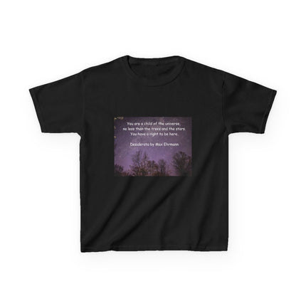 Kids Tee – “Child of the Universe” Quote – Heavy Cotton™