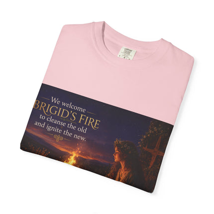 Brigid's Fire Festival T-Shirt — Celtic Imbolc Bonfire Design