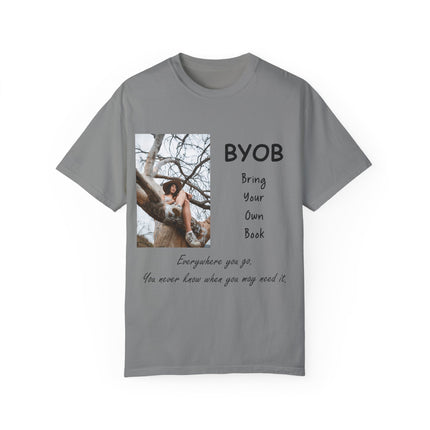BYOB T-Shirt – “Bring Your Own Book” – Unisex Literary Design