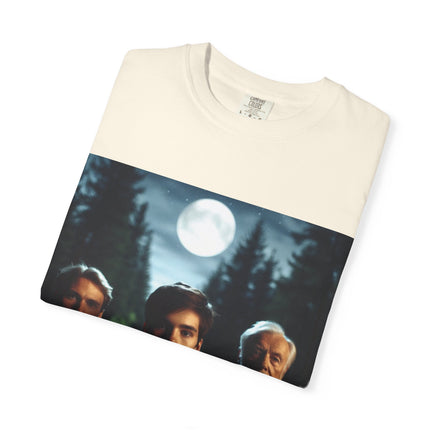 Wiccan God Trio Moonlit Forest T-Shirt — Youth, Father, Sage