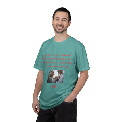 Romantic Photo Quote T-Shirt — "Together forever, no matter what" Couple Tee