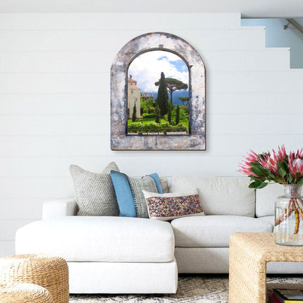 Castle by the Sea Wooden Wall Art by G. DeBrekht - Coastal Sea-Life Decor - 8491002W-1