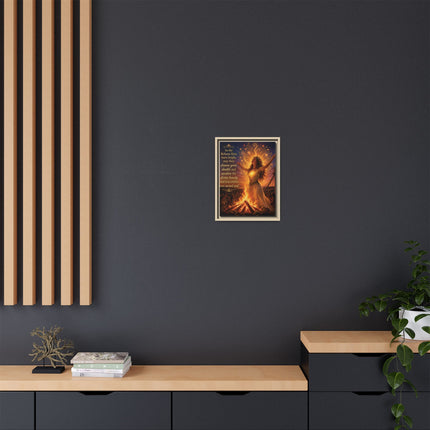Beltane Fire Framed Canvas Print — Inspirational Pagan Wall Art
