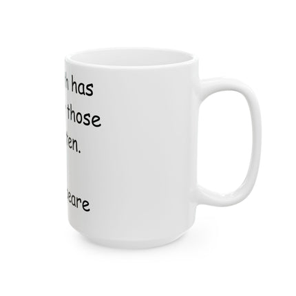 Shakespeare Quote Mug – “Earth Has Music” – 15oz Ceramic