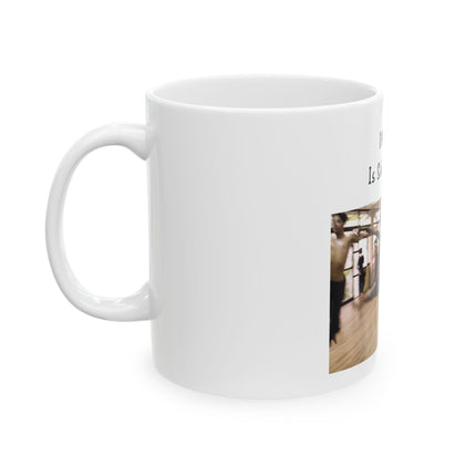 Dancing Is Silent Poetry Ceramic Mug — Dance Class Gift (11oz/15oz)