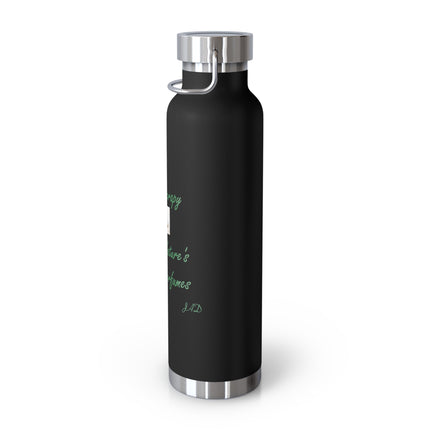 Aromatherapy Insulated Water Bottle - Mother Nature's Healing Perfume, 22oz