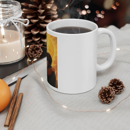 Ceramic Mug – 'Sometimes All You Need Is A Hug' Illustrated Comfort Coffee Cup