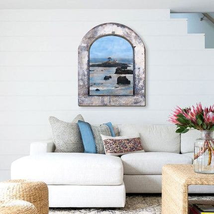 Lost Island Wooden Wall Art by G. DeBrekht - Coastal Sea-Life Decor - 8491003W-1