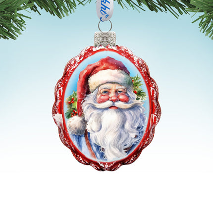 Saint Nick Mercury Glass Ornaments by G. Debrekht - Christmas Santa Snowman Decor - 776032-1