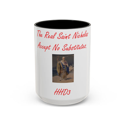 Saint Nicholas Accent Mug – 15oz Ceramic Holiday Drinkware