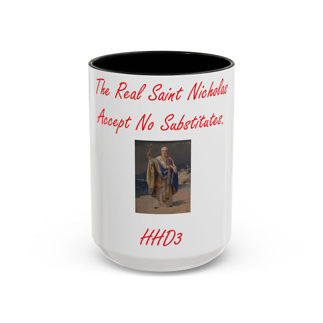 Saint Nicholas Accent Mug – 15oz Ceramic Holiday Drinkware