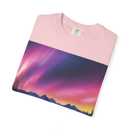 Aurora Lake T-Shirt — Northern Lights Landscape Tee