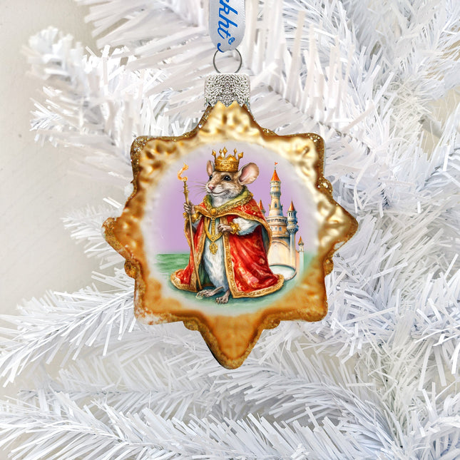 Mouse King Mercury Glass Ornaments by G. Debrekht - Christmas Decor - 776025-0