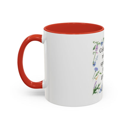 Spring Gratitude Coffee Mug — "Celebrate the return of spring with joy and gratitude"
