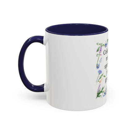 Spring Gratitude Coffee Mug — "Celebrate the return of spring with joy and gratitude"