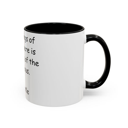 Aristotle Quote Accent Mug – 11oz Ceramic Cup for Nature Lovers