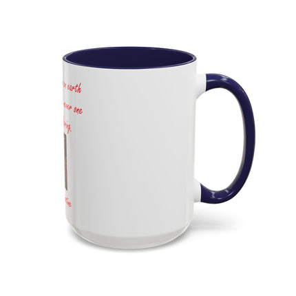 St. Augustine Quote Crucifixion Coffee Mug — “God had one Son on earth without sin, but never one without suffering.” (11/15 oz)