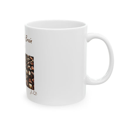 Chocolate Is Brain Fuel Mug — Gourmet Chocolate Photo Ceramic Coffee Cup (11oz/15oz)