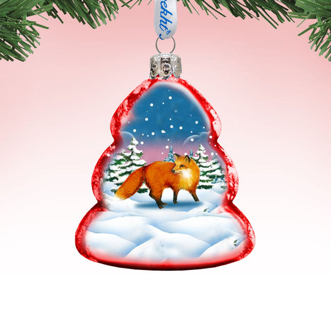 Fox Mercury Glass Ornament by G. DeBrekht - Wildlife Holiday Décor - 771029-0