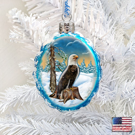 Eagle Mercury Glass Ornament by G. DeBrekht - Wildlife Holiday Décor - 771030-1